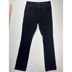 Lola Jeans High Rise Straight Jeggings Black Size 8